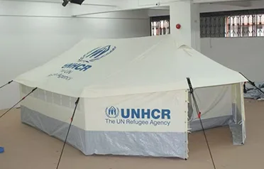 Are the family emergency disaster relief tents produced by Tangshan Pengcheng Outdoor Products Co., Ltd. suitable for export by sea?